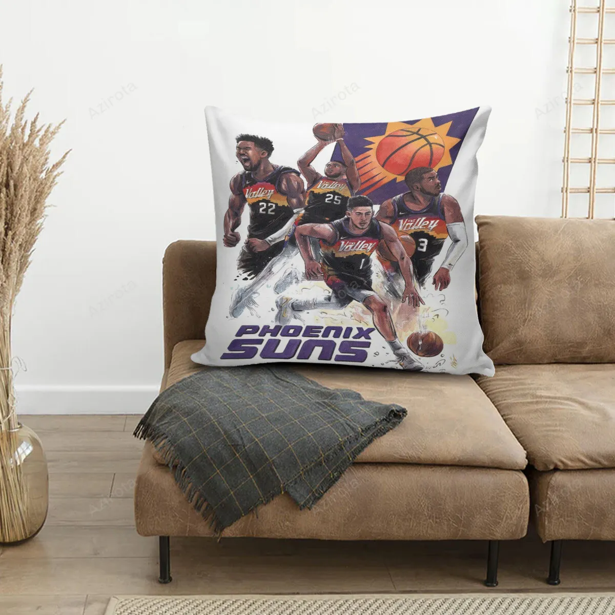 Phoenix Suns Team v3 3D Printing Pillowcase