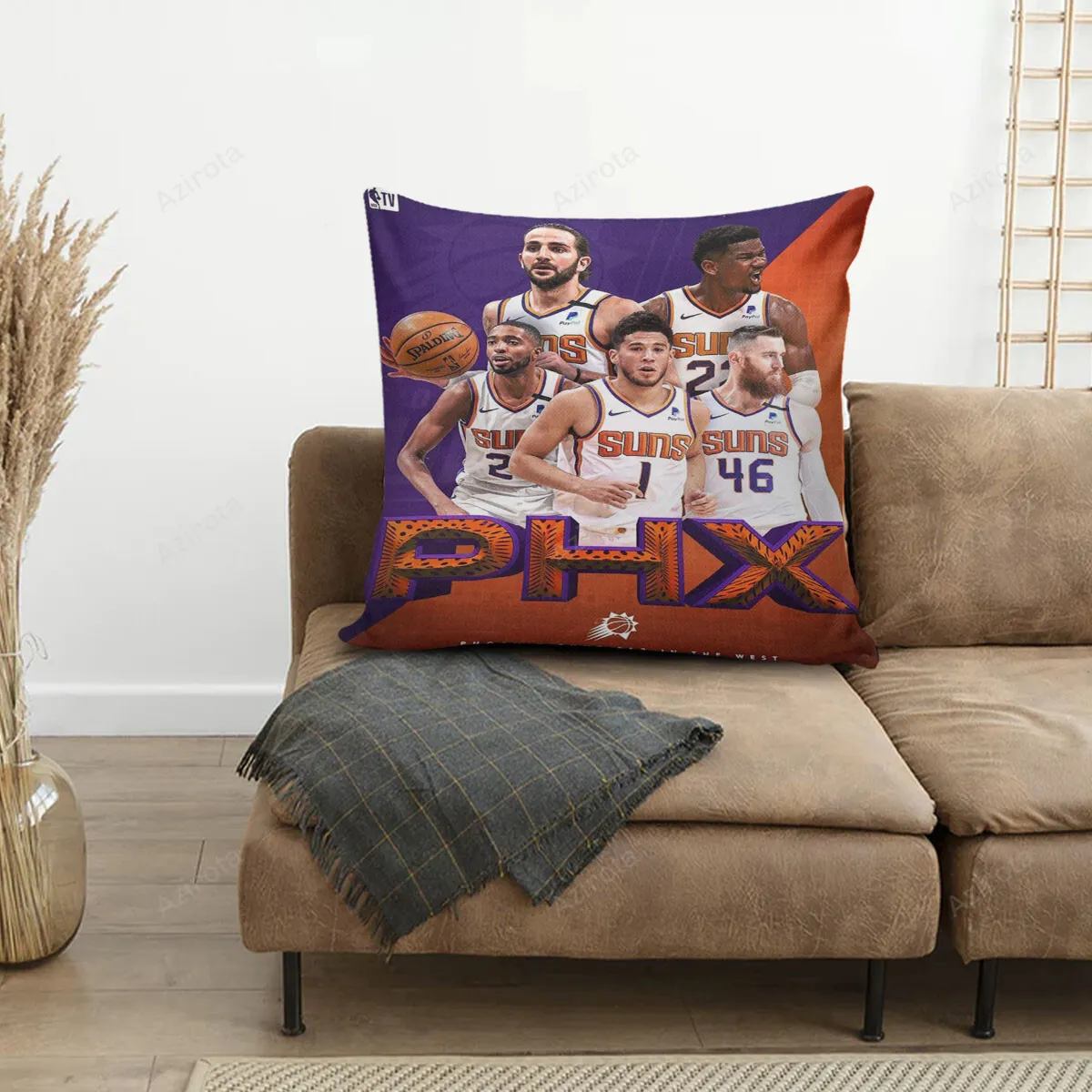 Phoenix Suns Team v8 3D Printing Pillowcase