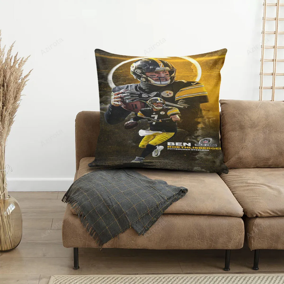 Pittsburgh Steelers Ben Roethlisberger no7 3D Printing Pillowcase