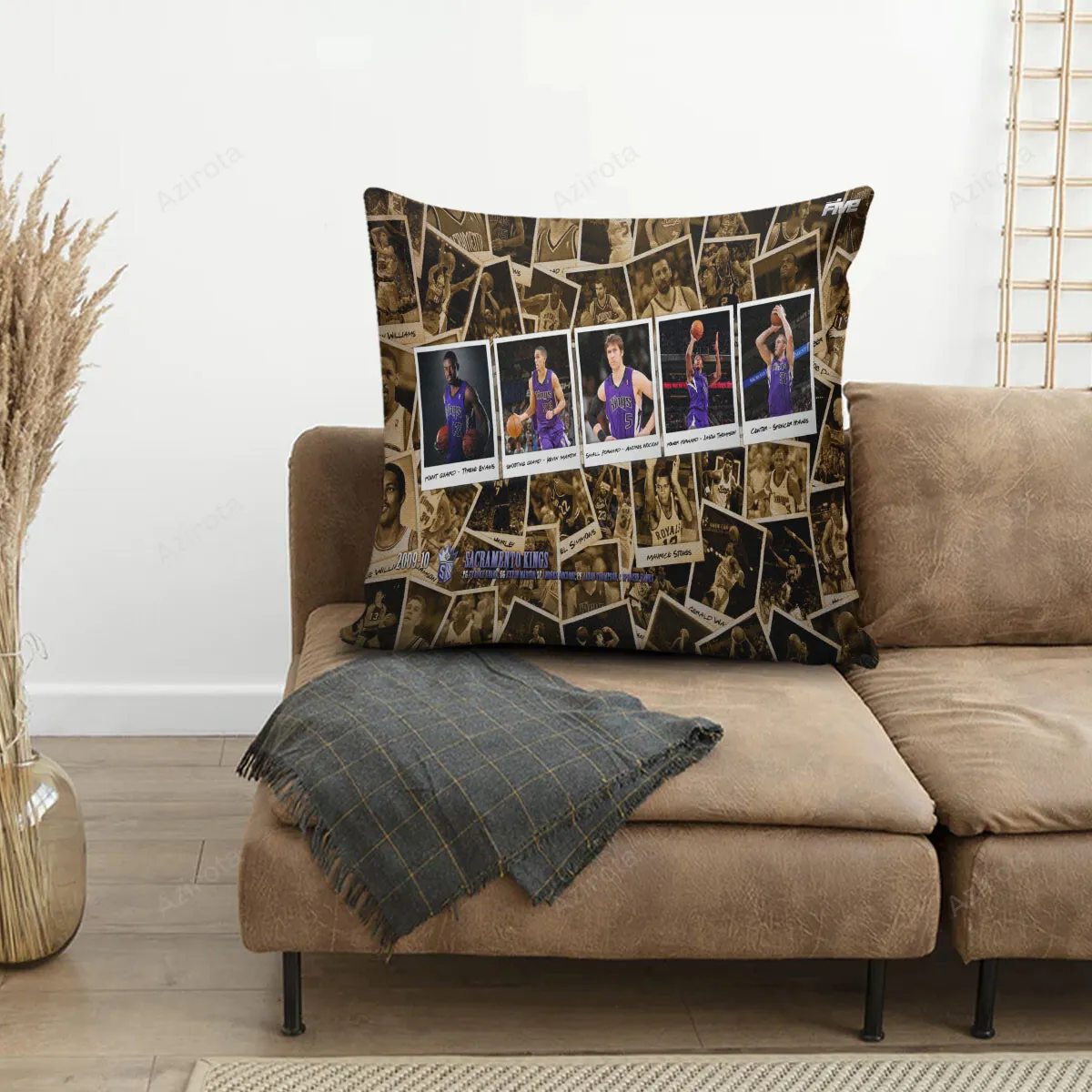 Sacramento Kings Collage Picture Team 3D Printing Pillowcase