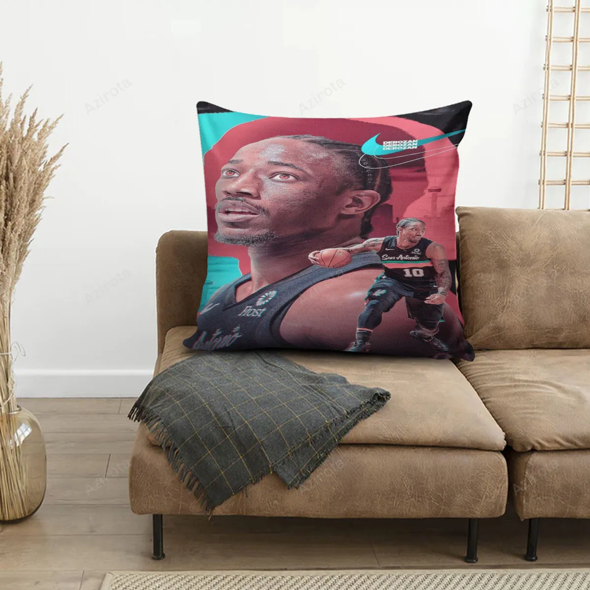 San Antonio Spurs DeMar DeRozan5 3D Printing Pillowcase