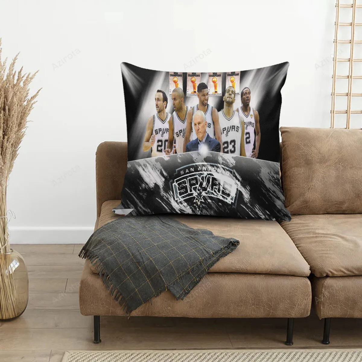 San Antonio Spurs All Players12 3D Printing Pillowcase
