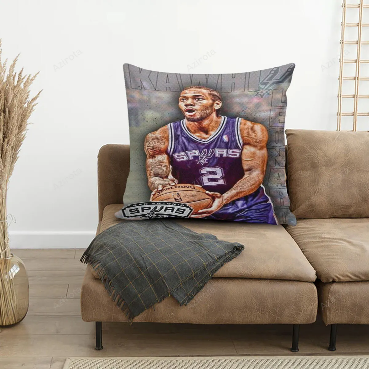 San Antonio Spurs Kawhi Leonard4 3D Printing Pillowcase