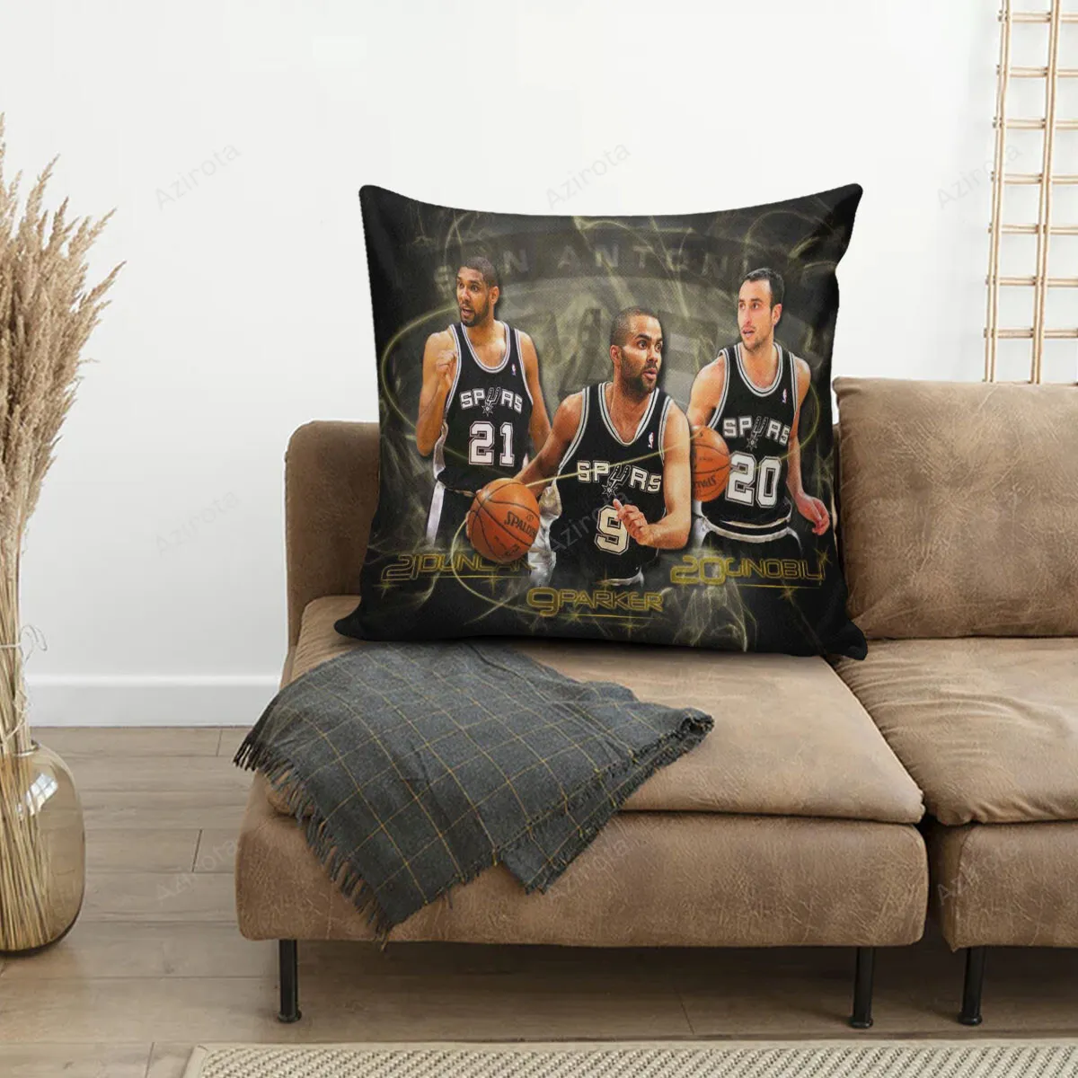 San Antonio Spurs All Players20 3D Printing Pillowcase