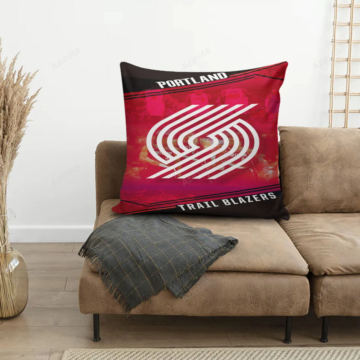 Portland Trail Blazers White Players Red 3D Printing Pillowcase