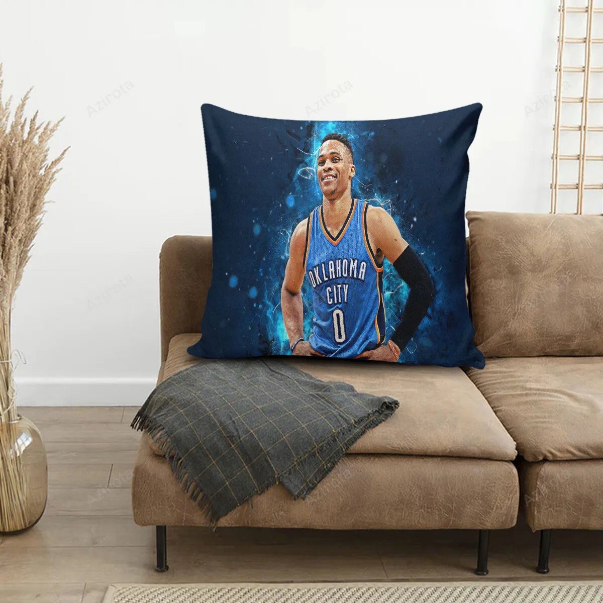 Oklahoma City Thunder No0 Russell Westbrook n1 3D Printing Pillowcase