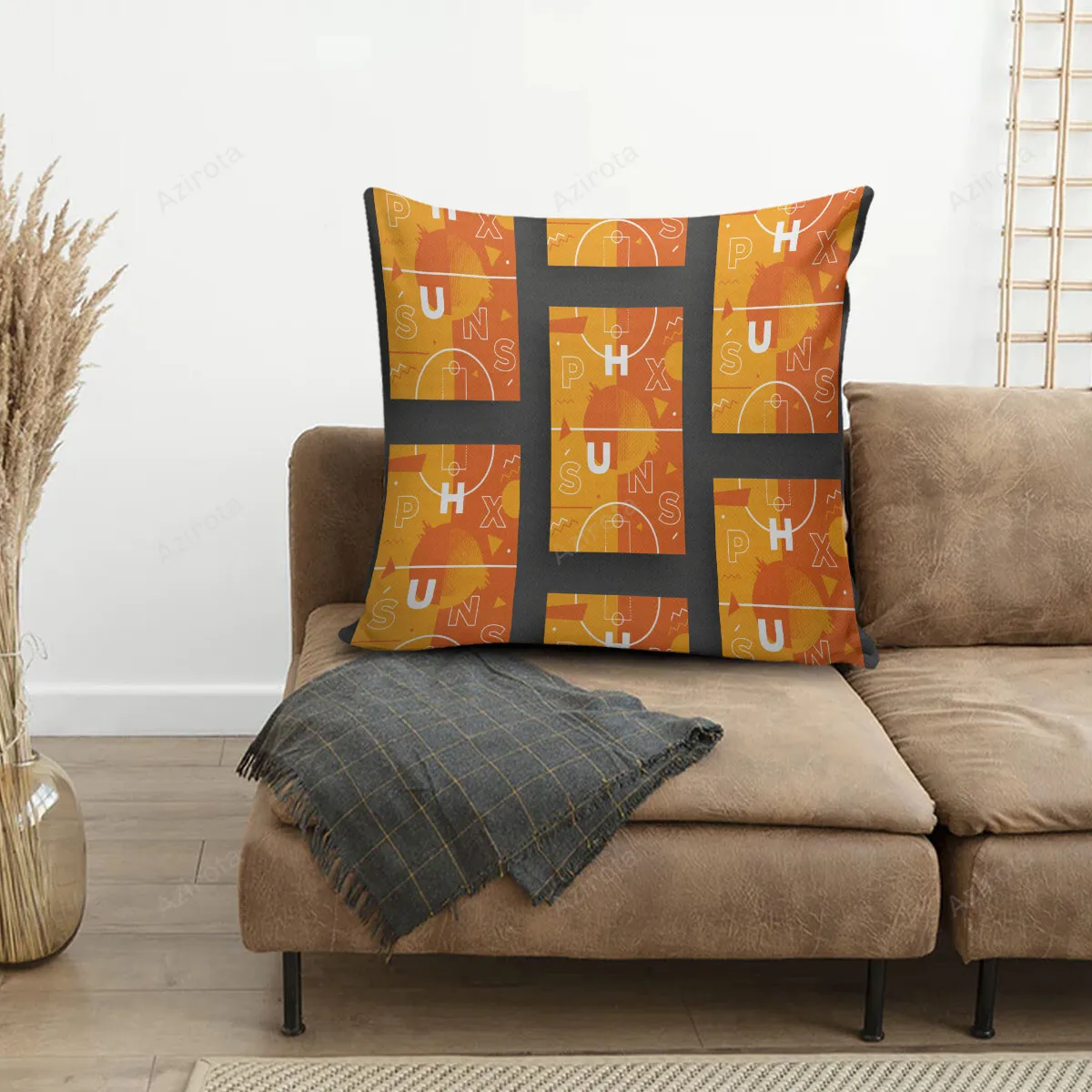 Phoenix Suns Emblem Field 3D Printing Pillowcase