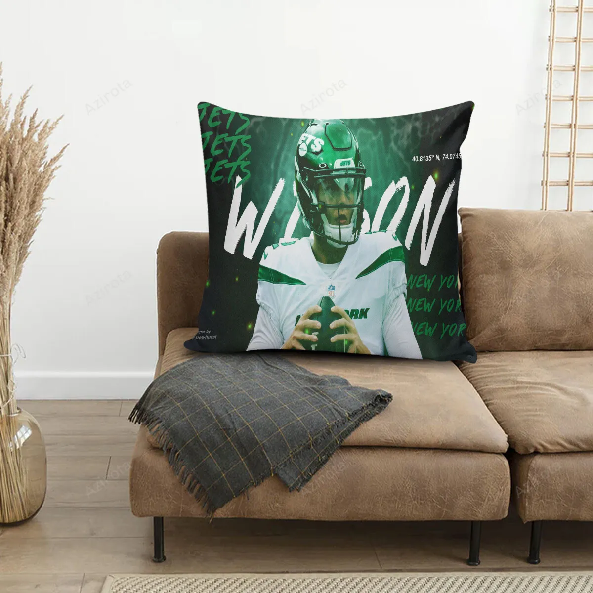 New York Jets 02 Zach Wilson v49 3D Printing Pillowcase