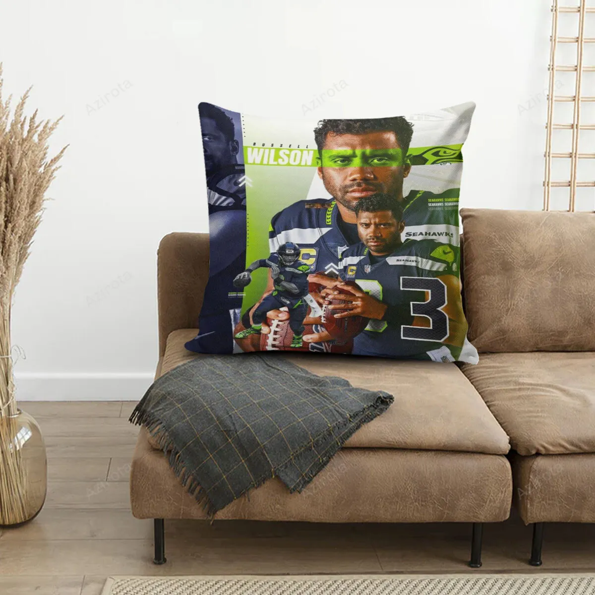 Seattle Seahawks Russell Wilson5 3D Printing Pillowcase