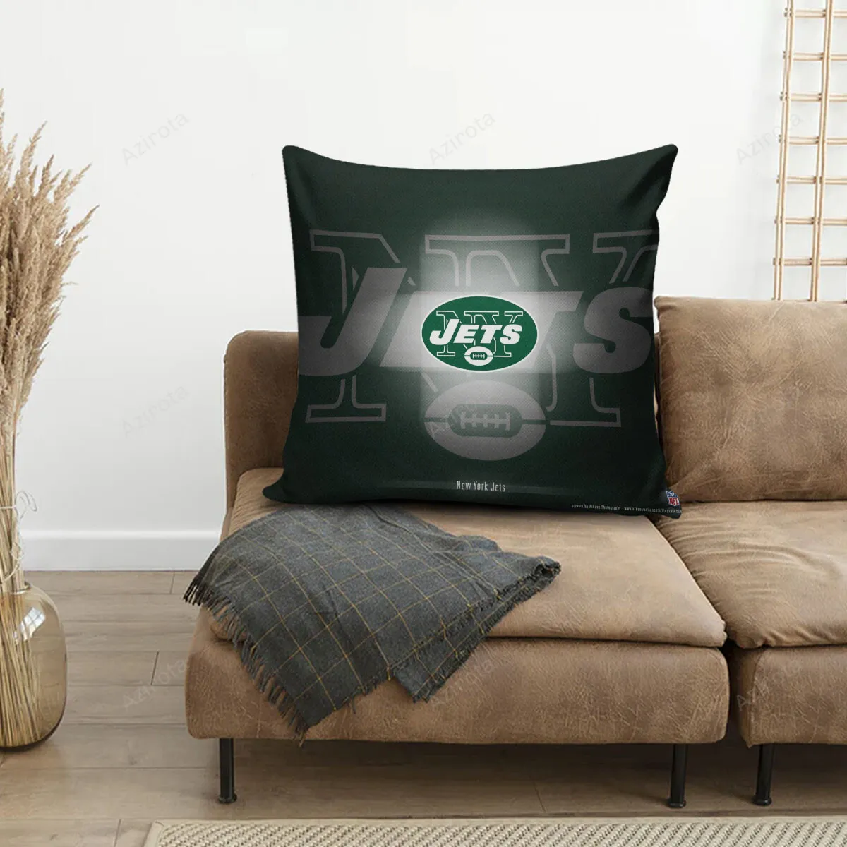 New York Jets Emblem v4 3D Printing Pillowcase