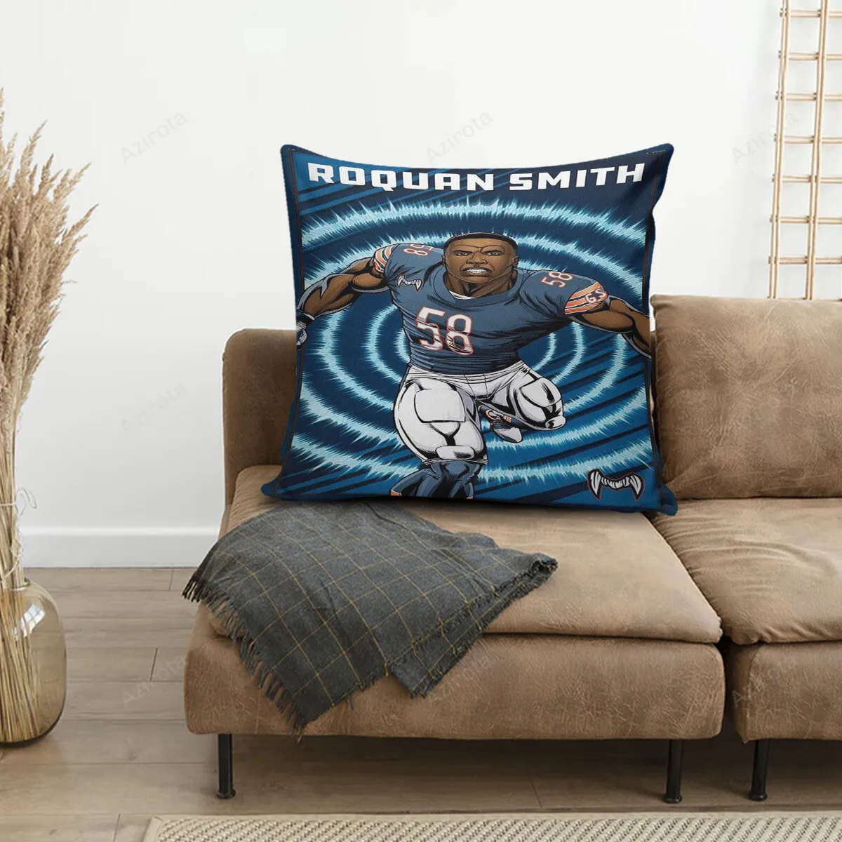 Chicago Bears Roquan Smith1 3D Printing Pillowcase