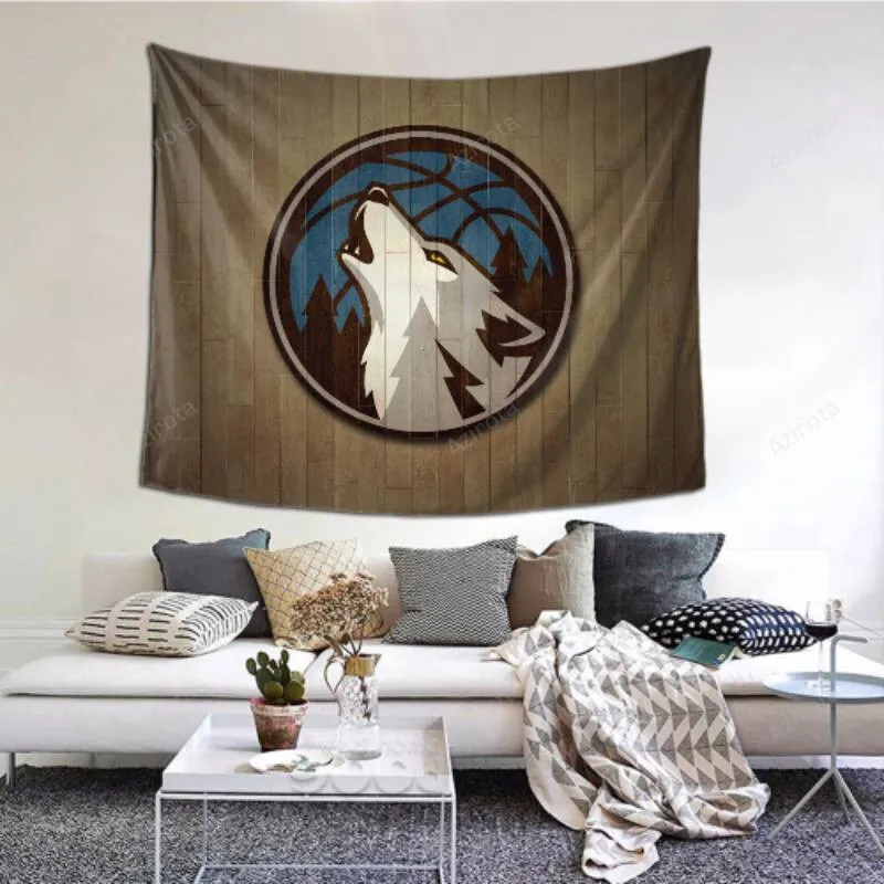 Tapestry Wall Hanging Cozy Minnesota Timberwolves tapestry -154250