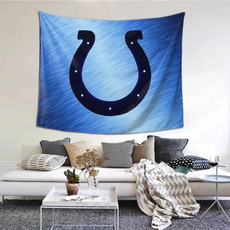 Indianapolis Colts tapestry -152512 as Wall Art Decor for Bedroom Dorm Decor
