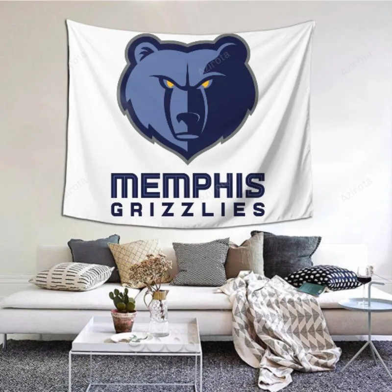 Fashion Wall Memphis Grizzlies tapestry -151437 Home Decoration