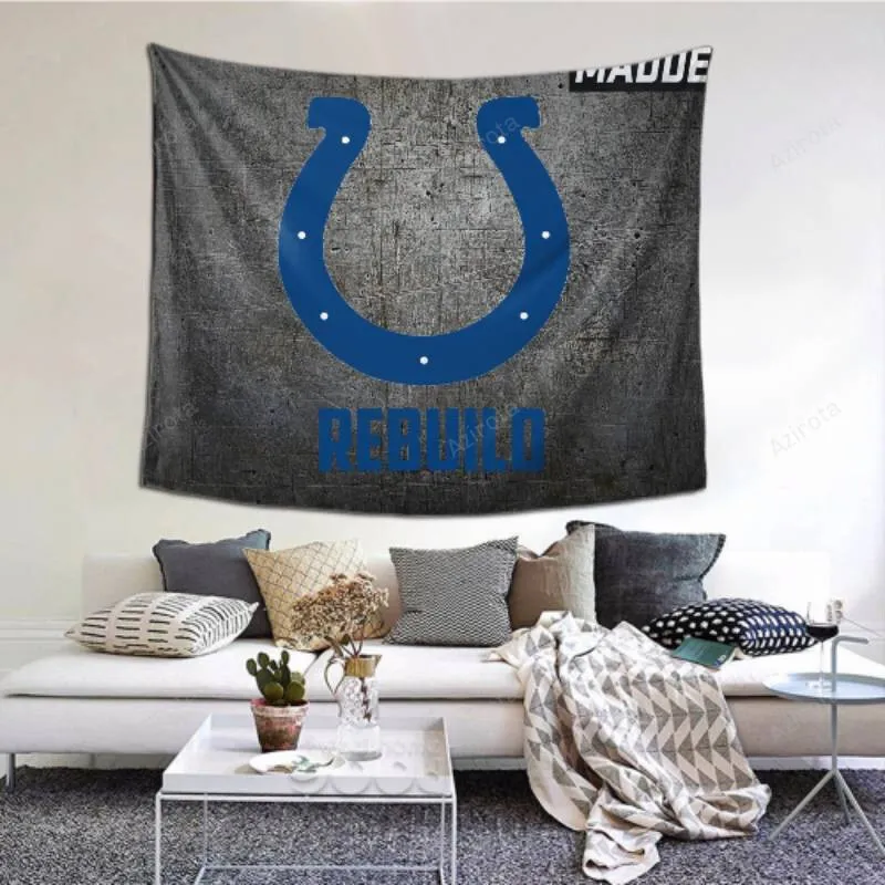 Fashion Wall Indianapolis Colts tapestry -152718 Home Decoration For Your Indoor