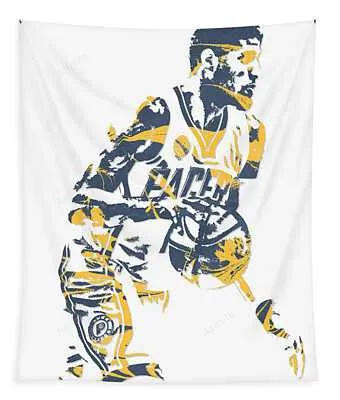 Paul George Indiana Pacers Pixel Art 11 Joe Hamilton Tapestry