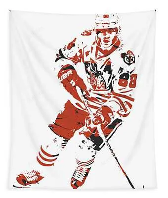 Patrick Kane Chicago Blackhawks Pixel Art 1 Joe Hamilton Tapestry