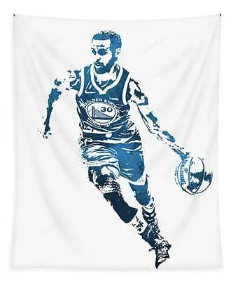 Stephen Curry Golden State Warriors Pixel Art 152 Joe Hamilton Tapestry