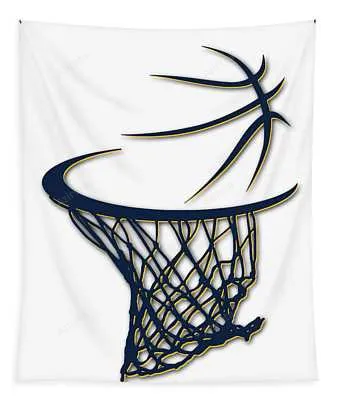 Nuggets Basketball Hoop Joe Hamilton Transparent Tapestry