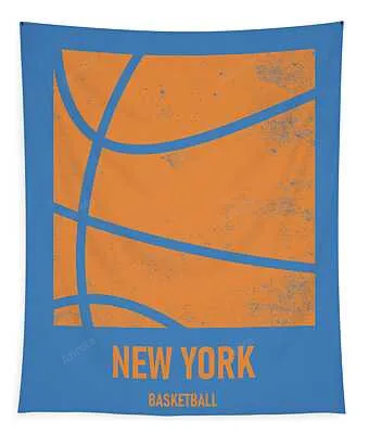 My New York Knicks City Basketball Art Joe Hamilton Tapestry