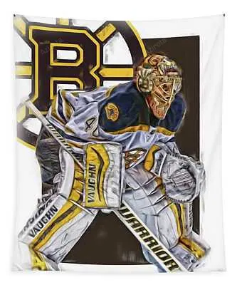 Tuukka Rask Boston Bruins Oil Art 3 Joe Hamilton Tapestry