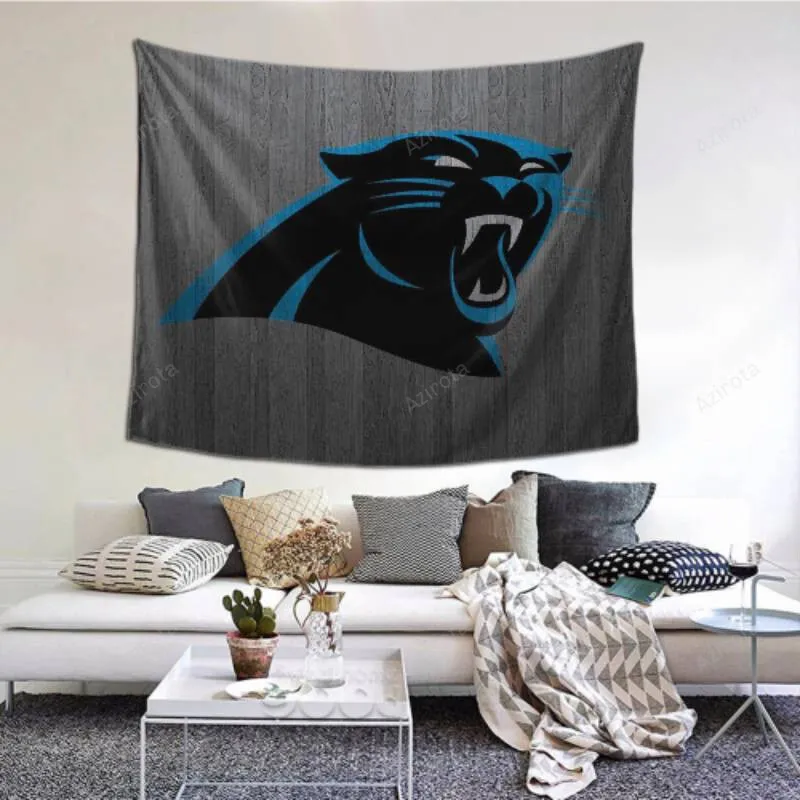 Durable Carolina Panthers tapestry -155458 For Beach Shawl Scarf Blanket