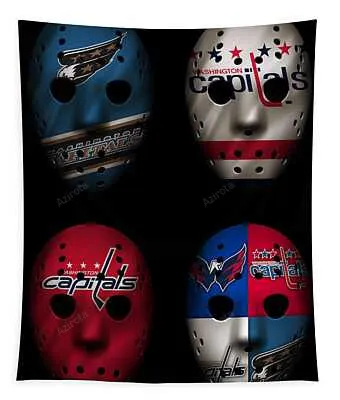 Washington Capitals Jersey War Masks Joe Hamilton Tapestry