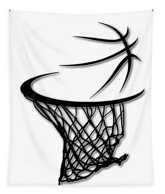San Antonio Spurs Basketball Hoop Shirt Joe Hamilton Transparent Tapestry