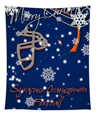 Syracuse Orangemen Christmas Card Joe Hamilton Tapestry