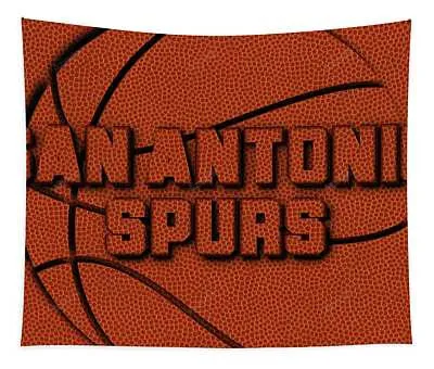 San Antonio Spurs Leather Art Joe Hamilton Tapestry