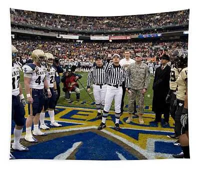 The Coin Toss Mountain Dreams Tapestry