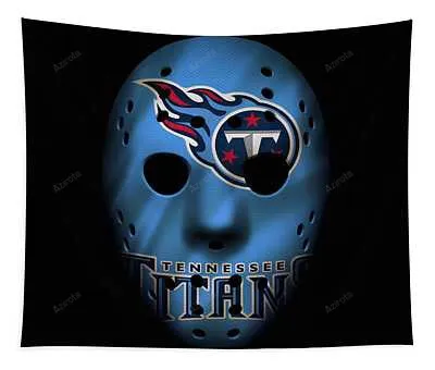Tennessee Titans War Mask Joe Hamilton Tapestry