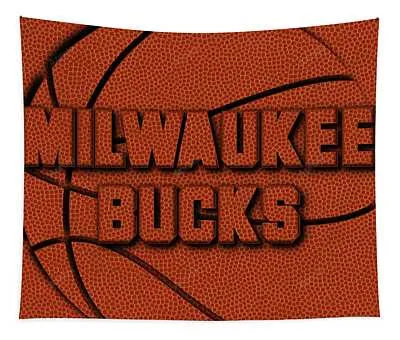 Milwaukee Bucks Leather Art 2 Joe Hamilton Tapestry