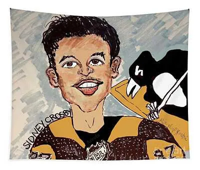 Sidney Crosby Sid The Kid Pittsburgh Penguins Geraldine Myszenski Tapestry