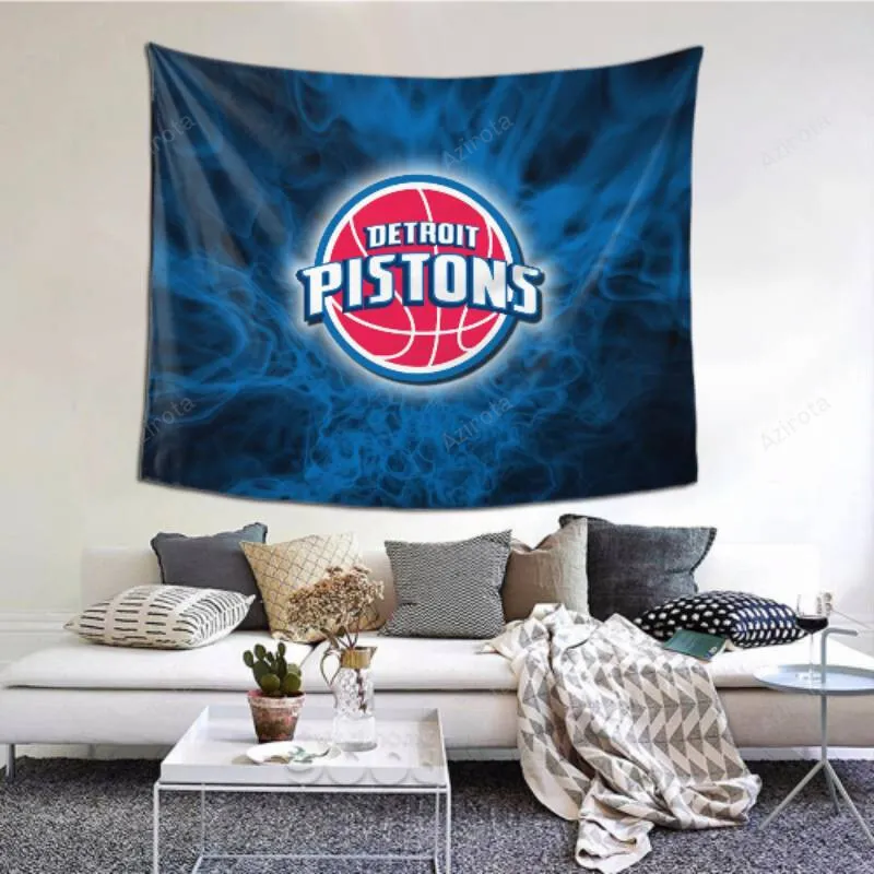 Customized Personalized Detroit Pistons tapestry -155589 for Picnic Sheet