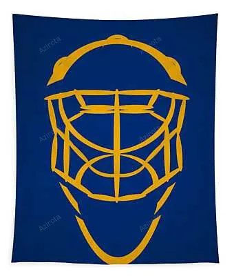 St Louis Blues Goalie Mask Joe Hamilton Tapestry