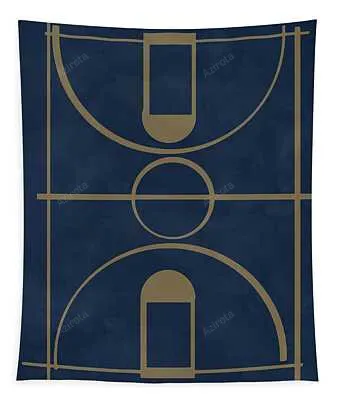 New Orleans Pelicans Pop Creation Basketball Court 4 Joe Hamilton Tapestry