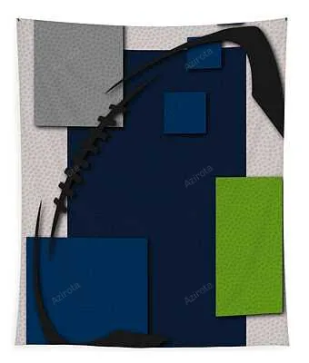 Seahawks Football Art Joe Hamilton Tapestry