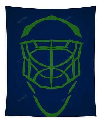 Vancouver Canucks Goalie Mask Joe Hamilton Tapestry