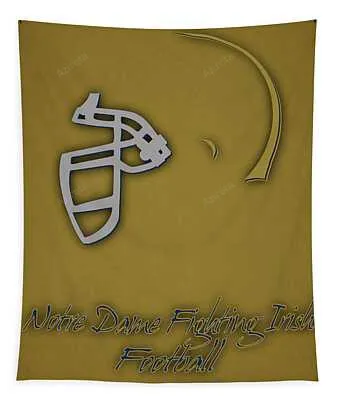 Notre Dame Fighting Irish Helmet 2 Joe Hamilton Tapestry