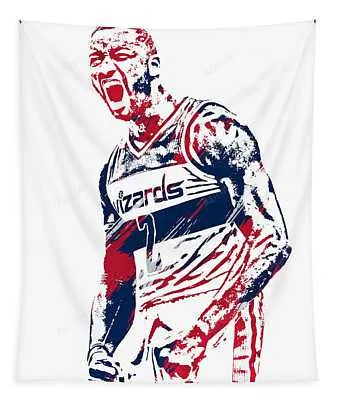 John Wall Washington Wizards Watercolor Strokes Pixel Art 10 Joe Hamilton Tapestry