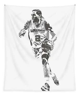 Kwahi Leonard San Antonio Spurs Pixel Art 40 Joe Hamilton Tapestry