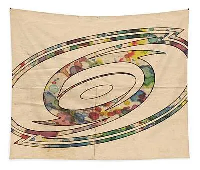Carolina Hurricanes Poster Art Florian Rodarte Tapestry