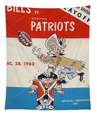 Buffalo Bills Vintage Program 2 Joe Hamilton Tapestry