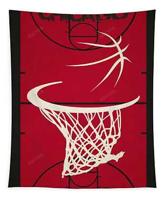 Chicago Bulls Court Joe Hamilton Tapestry