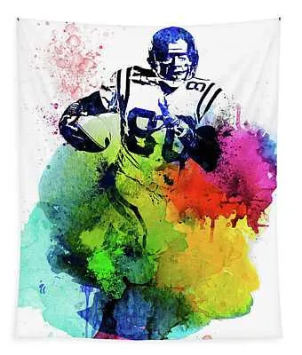 Jerry Rice Watercolor I Naxart Studio Tapestry