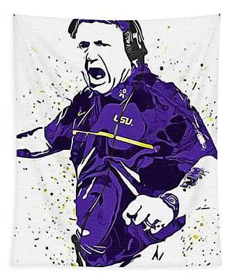 Ed Orgeron Lsu Tigers Michael K Tapestry