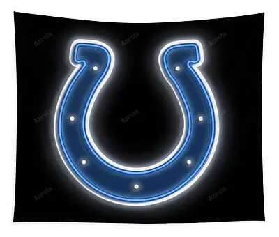 Colts Neon Sign Ricky Barnard Tapestry