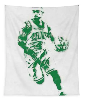 Isaiah Thomas Boston Celtics Pixel Art 2 Joe Hamilton Tapestry