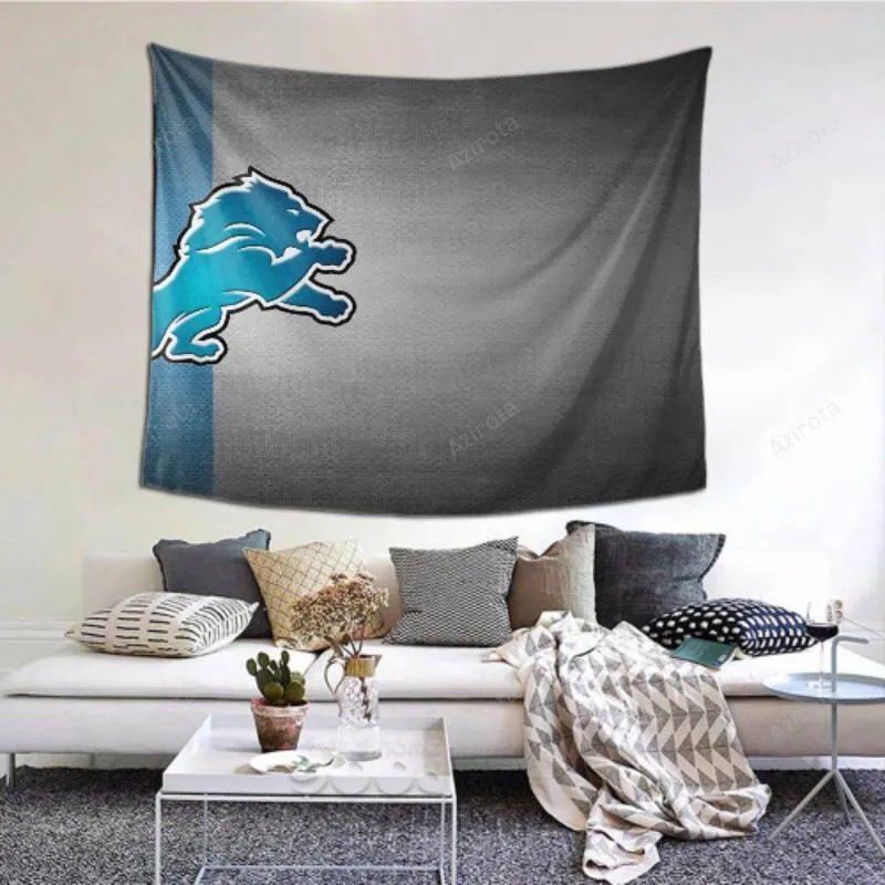 Easy To Hang Detroit Lions tapestry -156844 For Bedroom Living Room